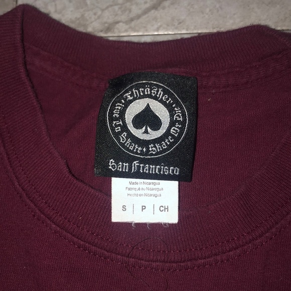 thrasher crop top . - Picture 3 of 3